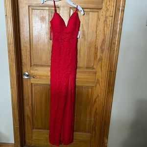 Brand new red dress, size 1, asking $120